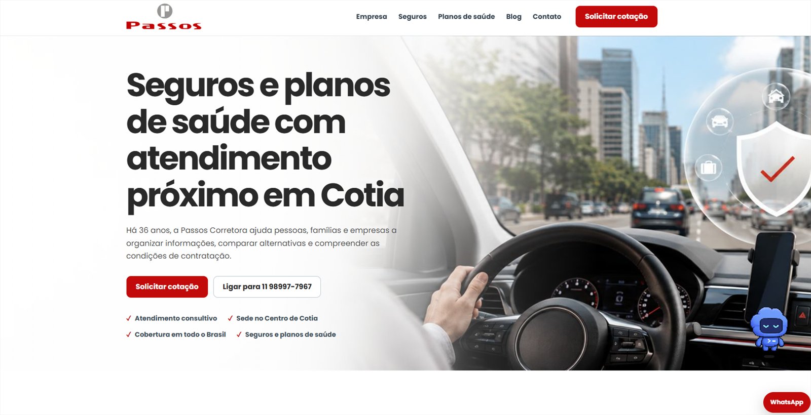 Projeto do Studio Baze para Passos Seguros